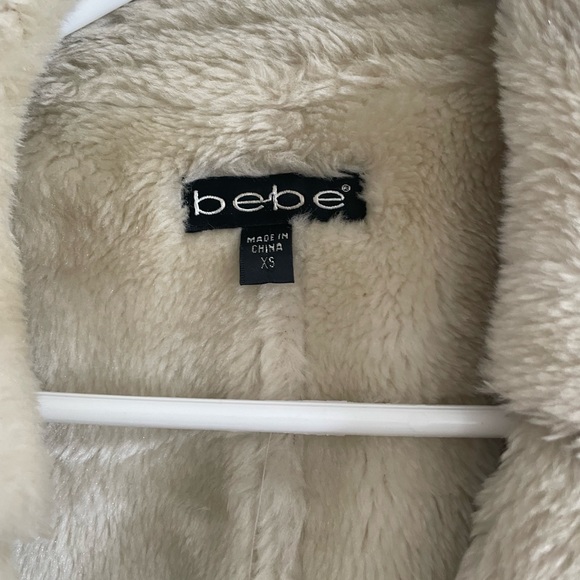 Bebe faux fur long sleeve jacket - gently used - Picture 7 of 7